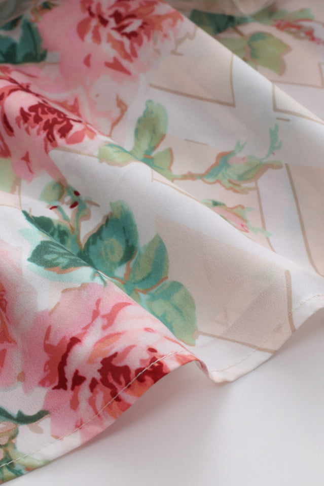 Nola Ruched Floral Maxi Dress