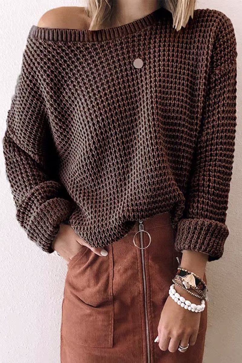 Fashion Casual Solid Patchwork O Neck Tops(7 colors)