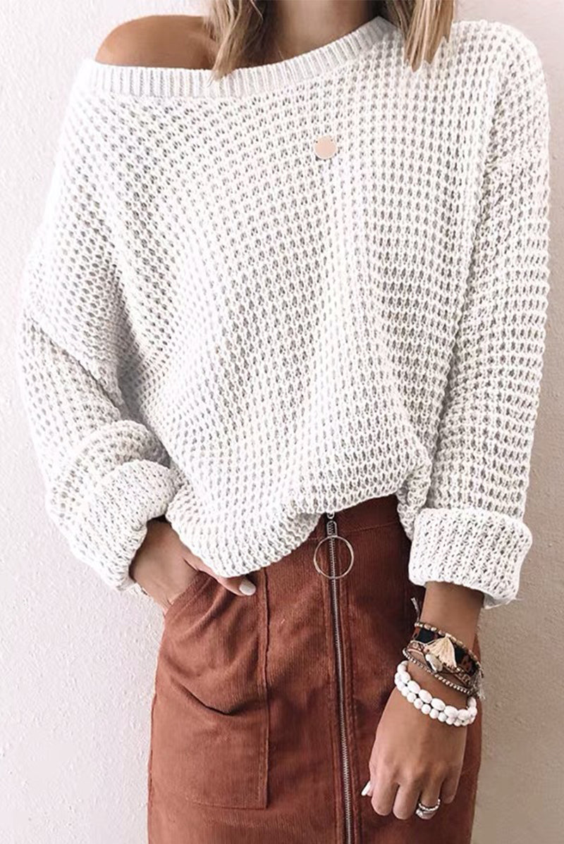 Fashion Casual Solid Patchwork O Neck Tops(7 colors)