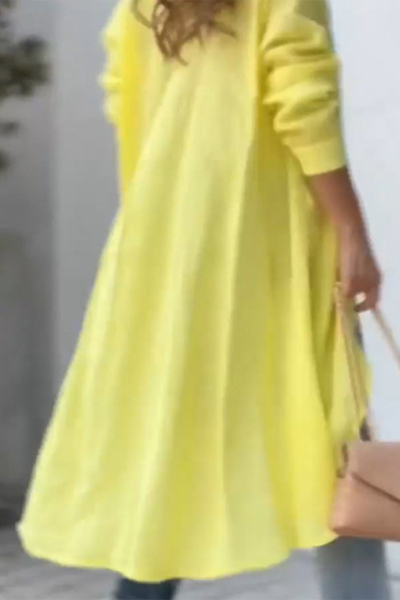 Elegant Solid Asymmetrical Solid Color Shirt Collar Tops