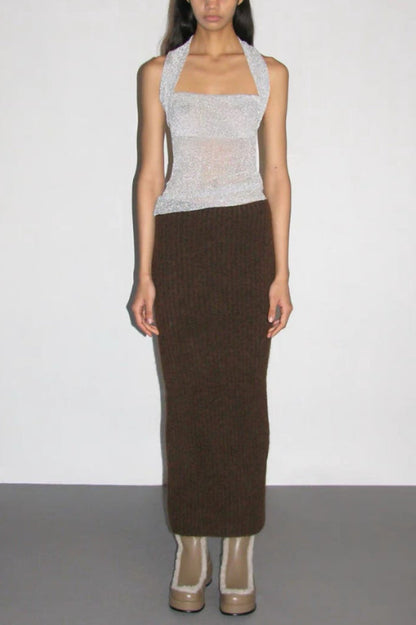 Halter Neck Sleeveless Top