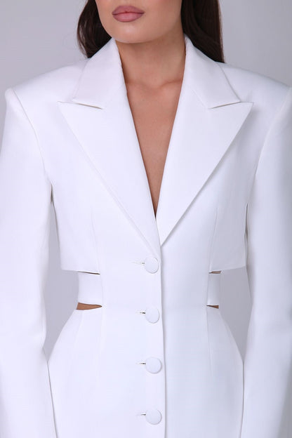 Antonia Cut Out Blazer Midi Dress