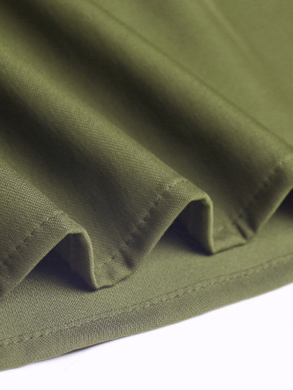Casual Asymmetric Split-Joint Drawstring Vest Dress Outerwear