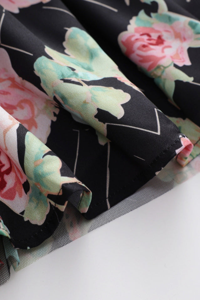 Nola Ruched Floral Maxi Dress