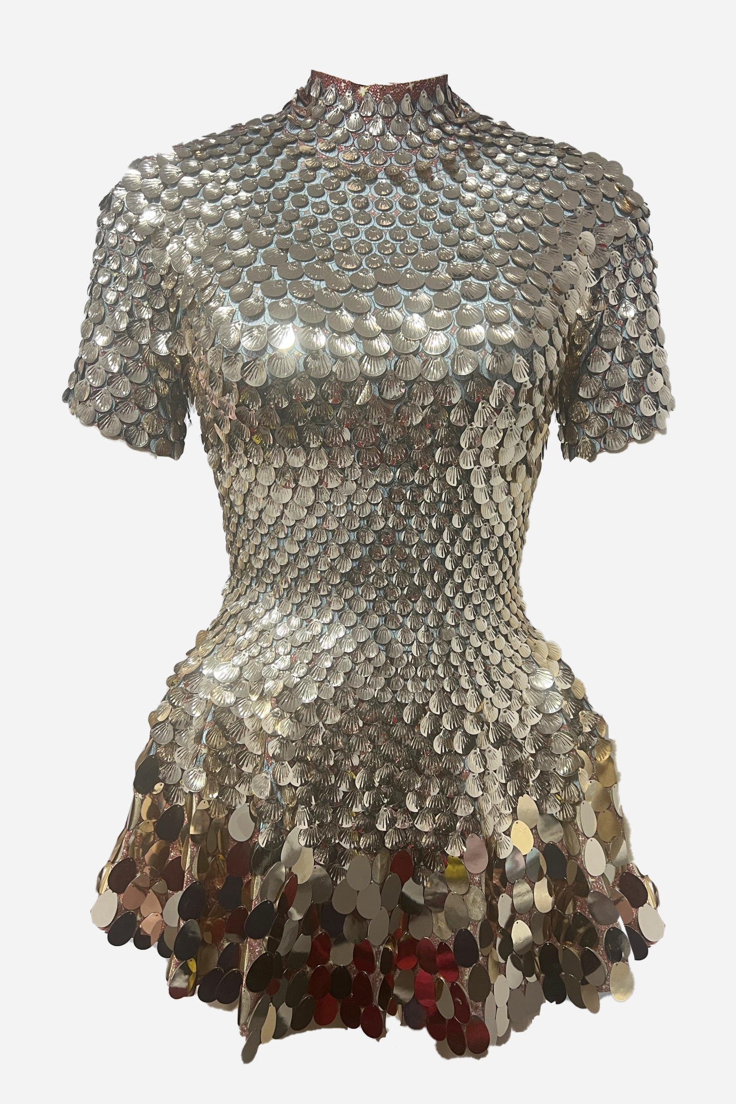 Cornelia Sea Shell Sequins Mini Dress