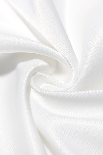 Nalita Vintage Cream Beaded Strapless Dress