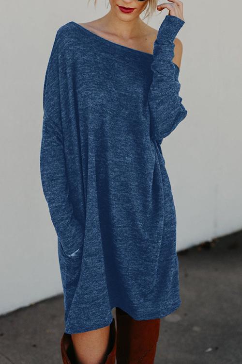 New Casual Pocket Dress