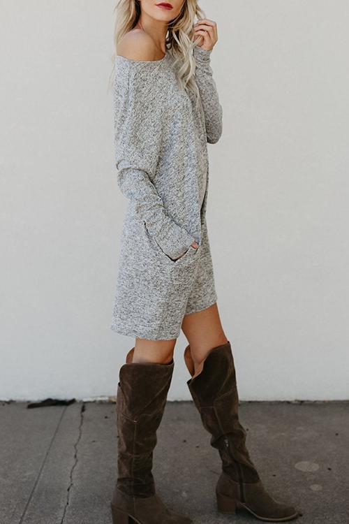 New Casual Pocket Dress