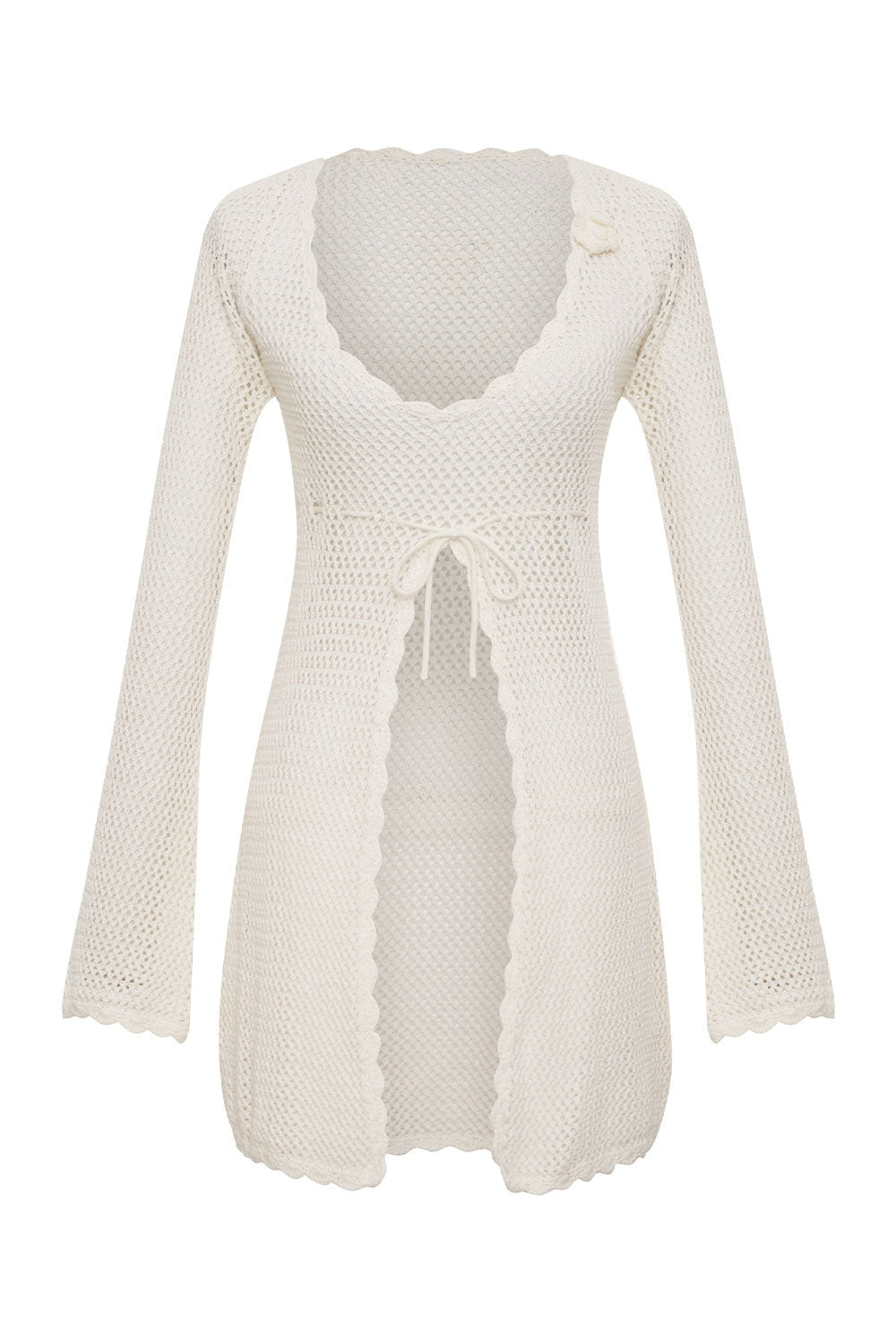Doris Scalloped Crochet Beach Tunic