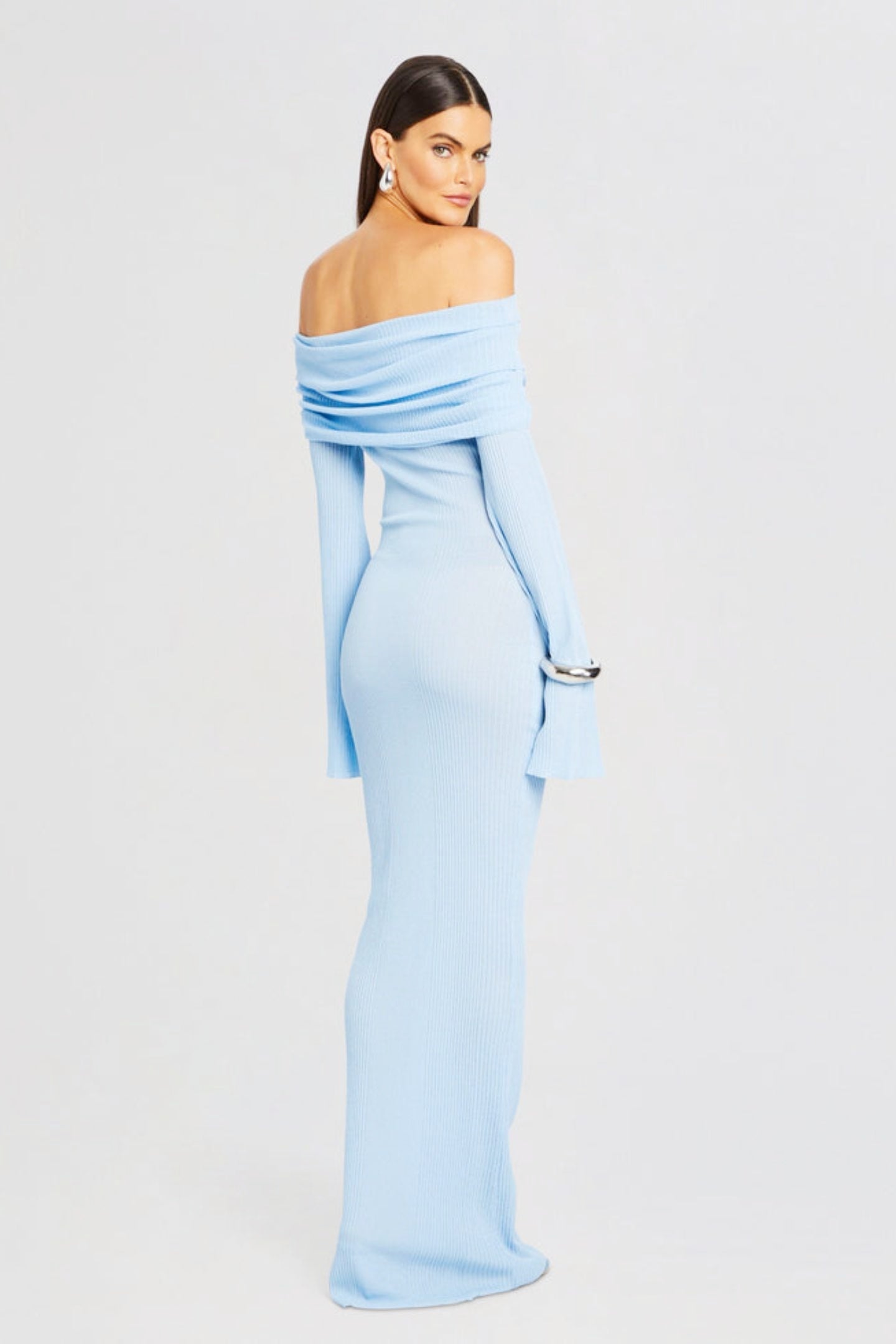 Liz Off Shoulder Maxi Knit Dress