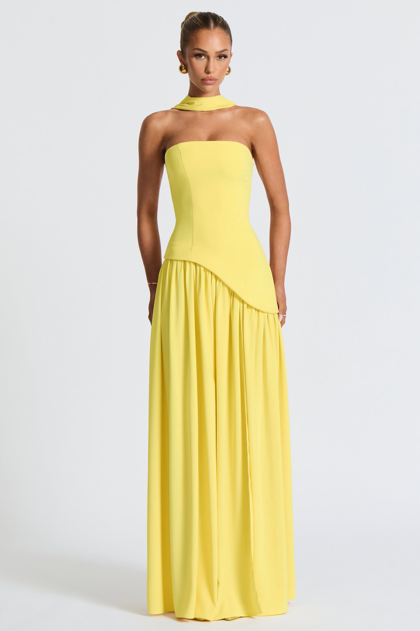 Splicing Off-Shoulder Split Maxi Dress