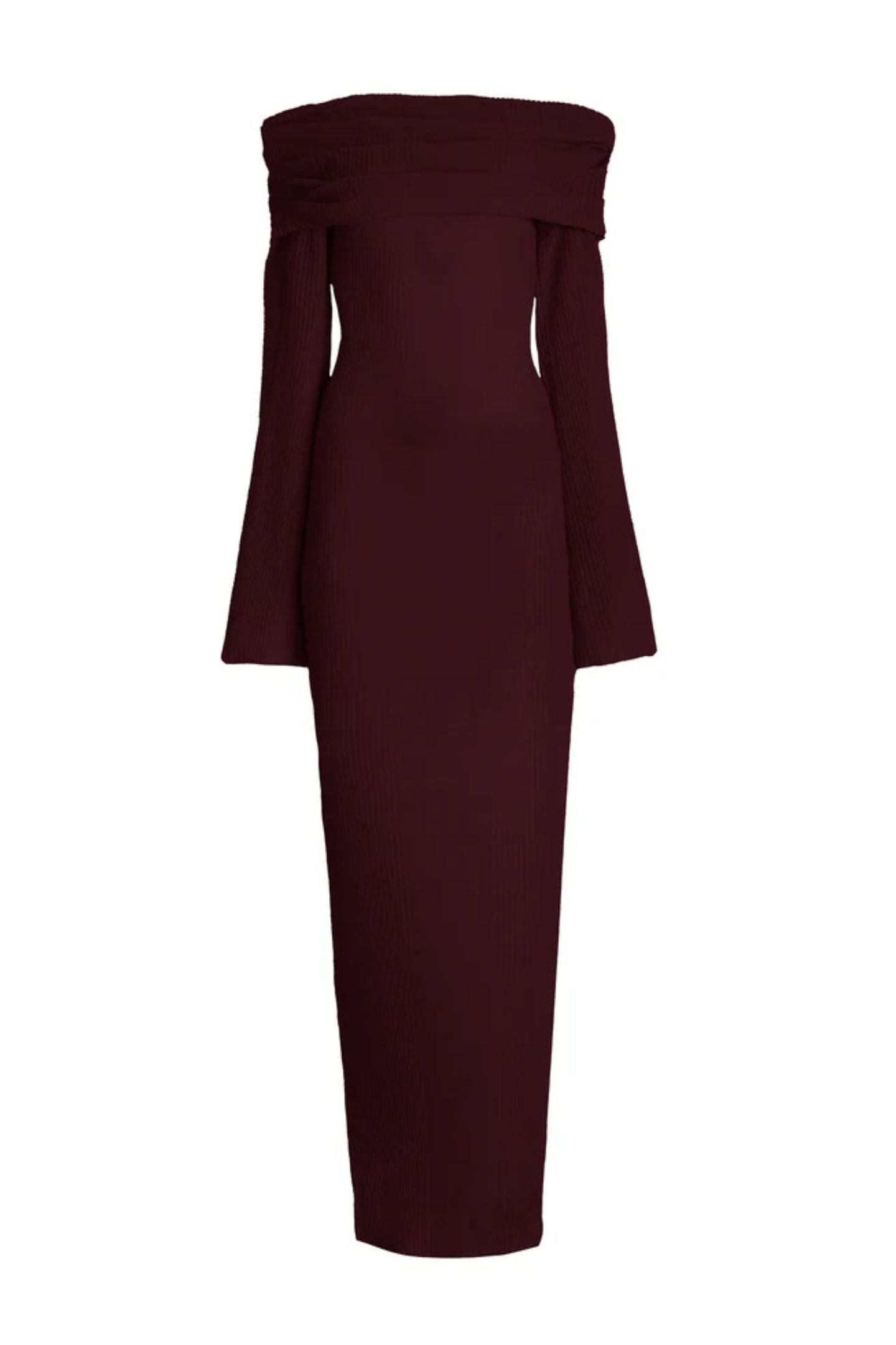 Liz Off Shoulder Maxi Knit Dress