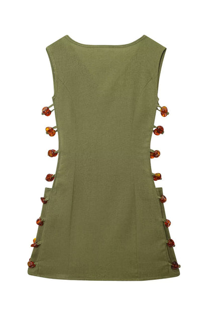 Riva Sleeveless Side Cutout Mini Dress