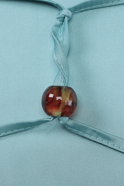 Virginia Cowl Neck Backless Satin Maxi Dress