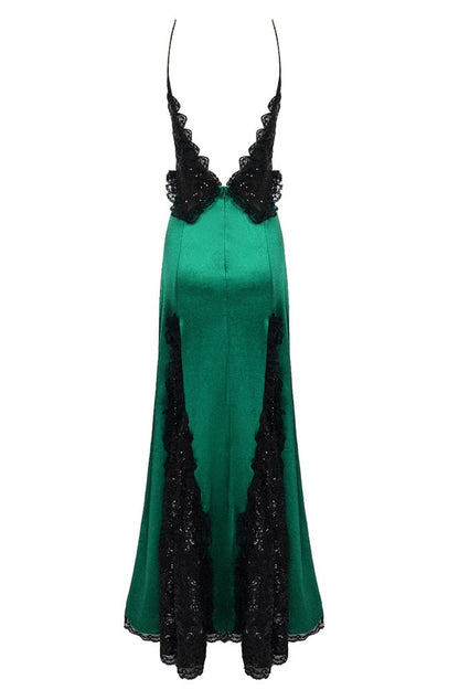 Susanna V-neck Sequin Embellished Maxi Dress