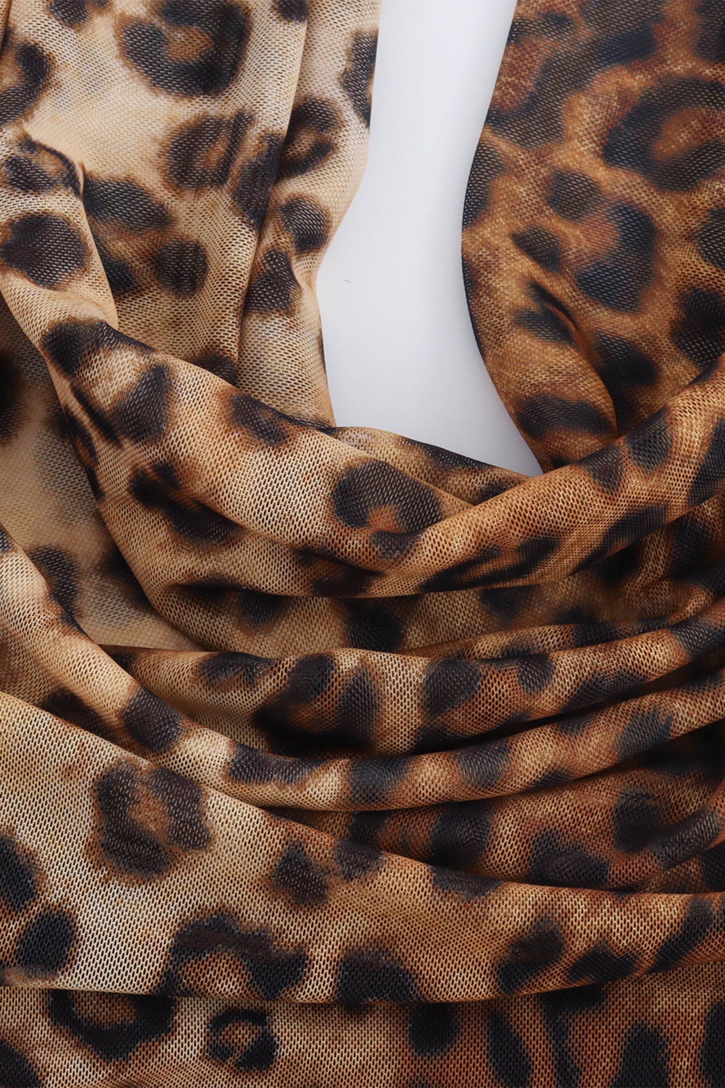 Marina Leopard Print Halter Maxi Dress