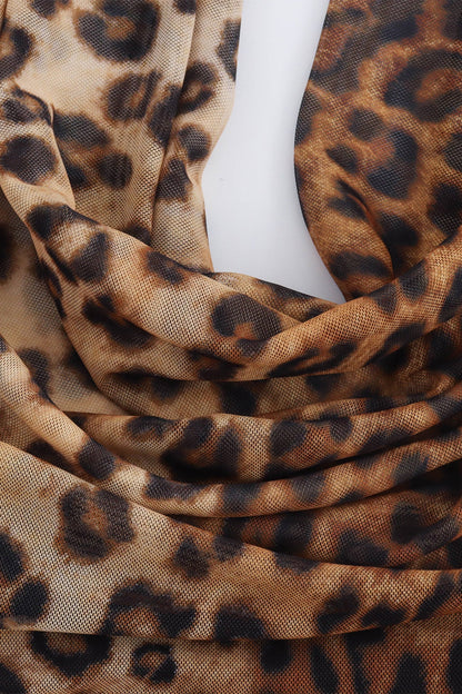 Marina Leopard Print Halter Maxi Dress