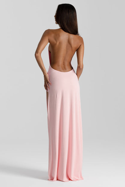 V-Neck Sleeveless Slit Maxi Dress