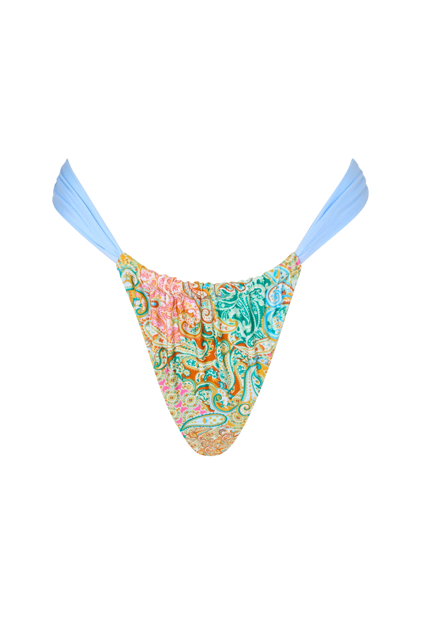 Paisley Print Halter Neck Bikini Three Piece Set