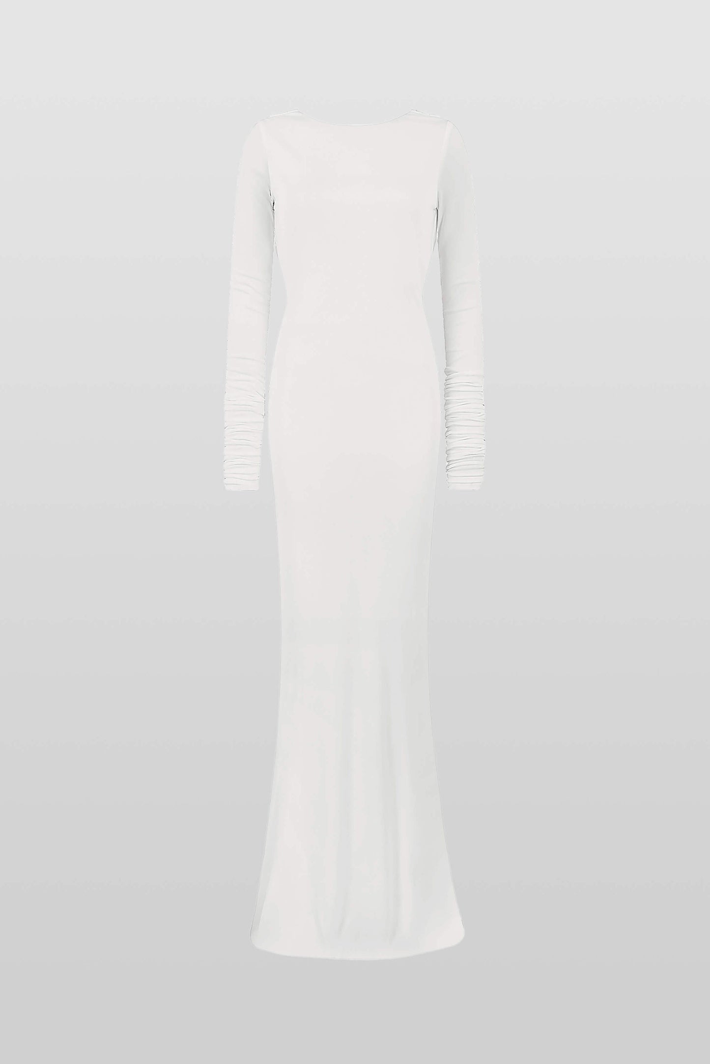 Quintina Plunging Back Long Sleeve Maxi Dress