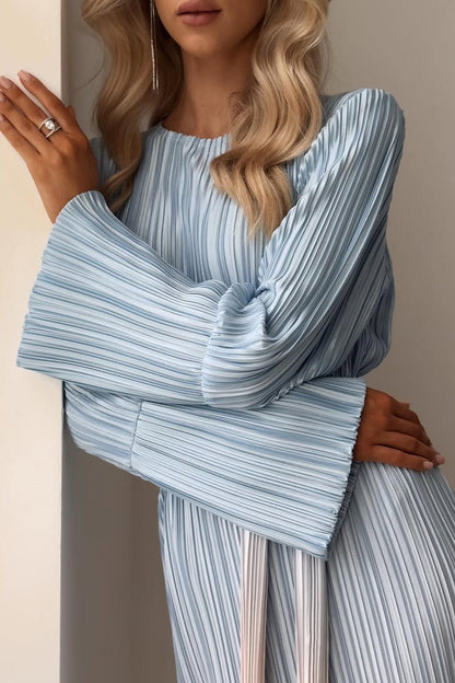 Claire Pleated Gradient Maxi Dress