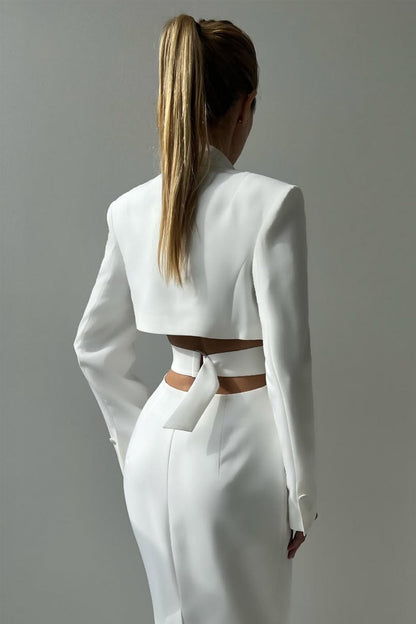 Antonia Cut Out Blazer Midi Dress