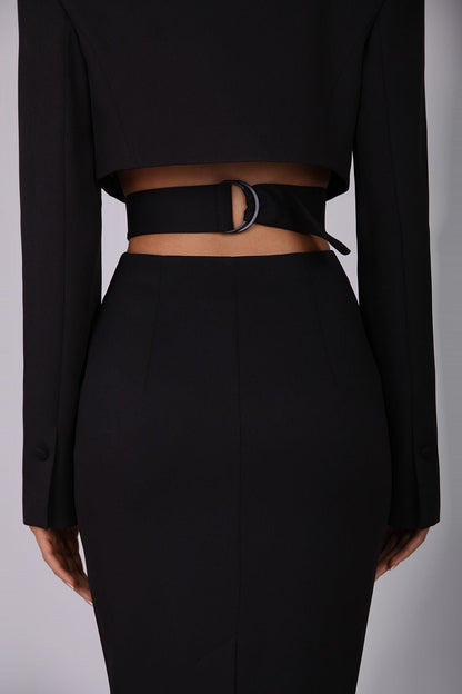 Antonia Cut Out Blazer Midi Dress