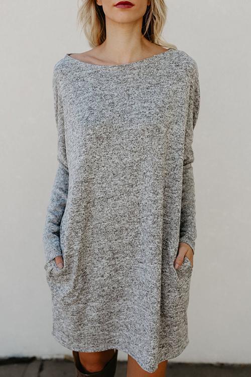 New Casual Pocket Dress