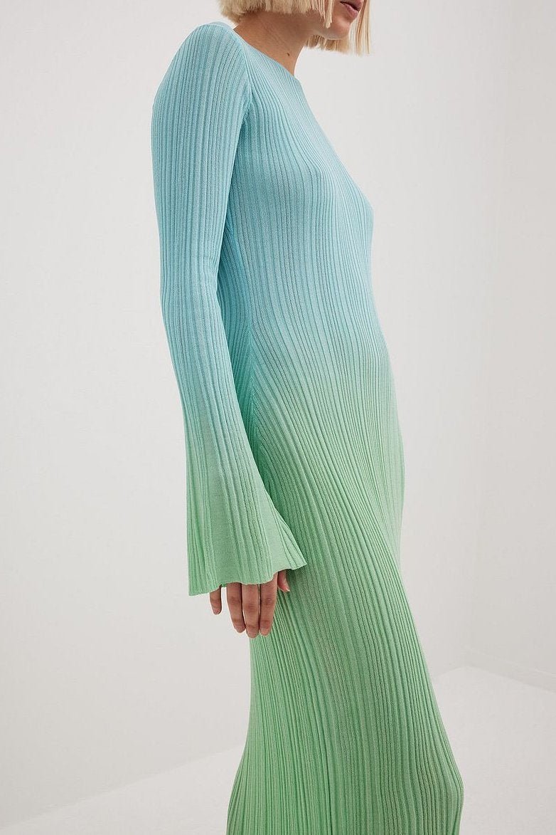 Donna Gradient Maxi Knit Dress