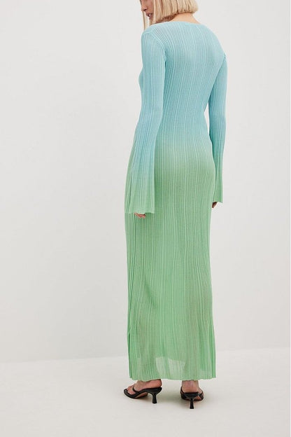 Donna Gradient Maxi Knit Dress
