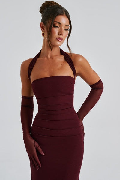 Martina Strapless Maxi Split Dress