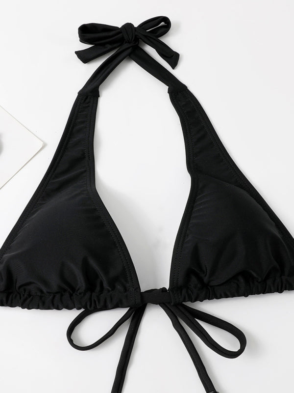 Women's two-piece sexy strappy bikini swimsuit