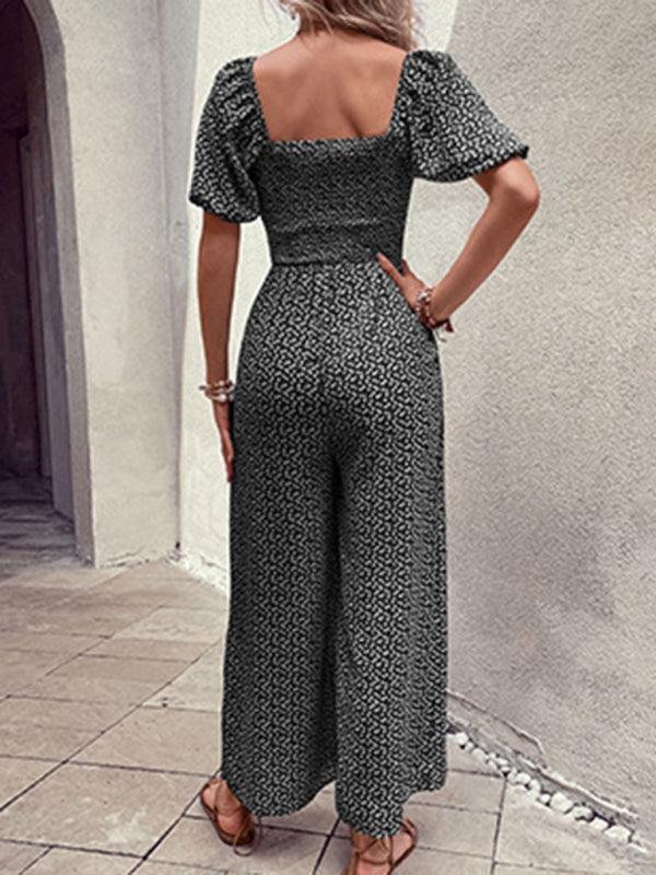 Women's New Fashion Printed Jumpsuit