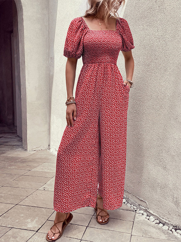 Women's New Fashion Printed Jumpsuit