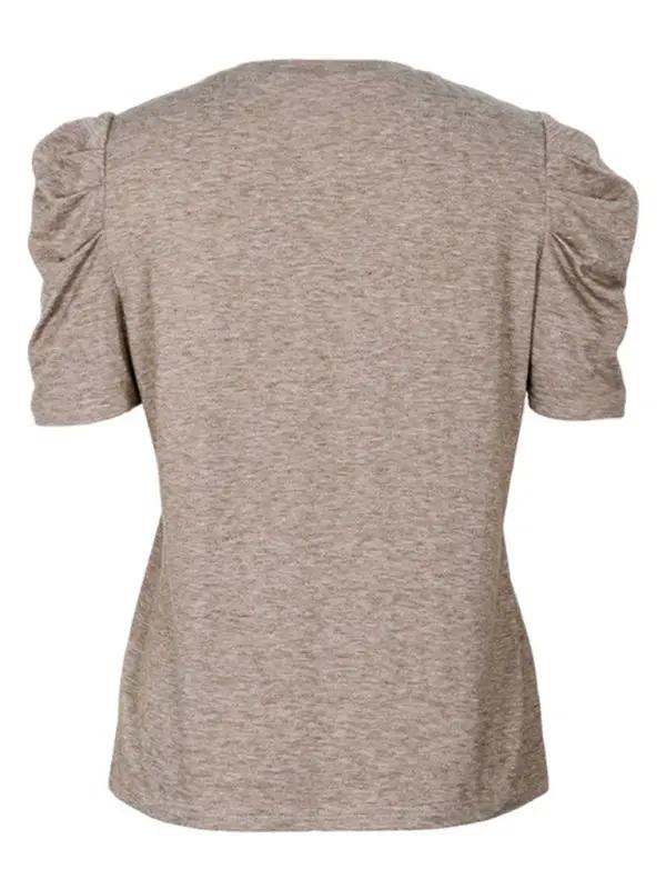 Women's New Fashion Lace Spliced Puff Sleeve T-Shirt