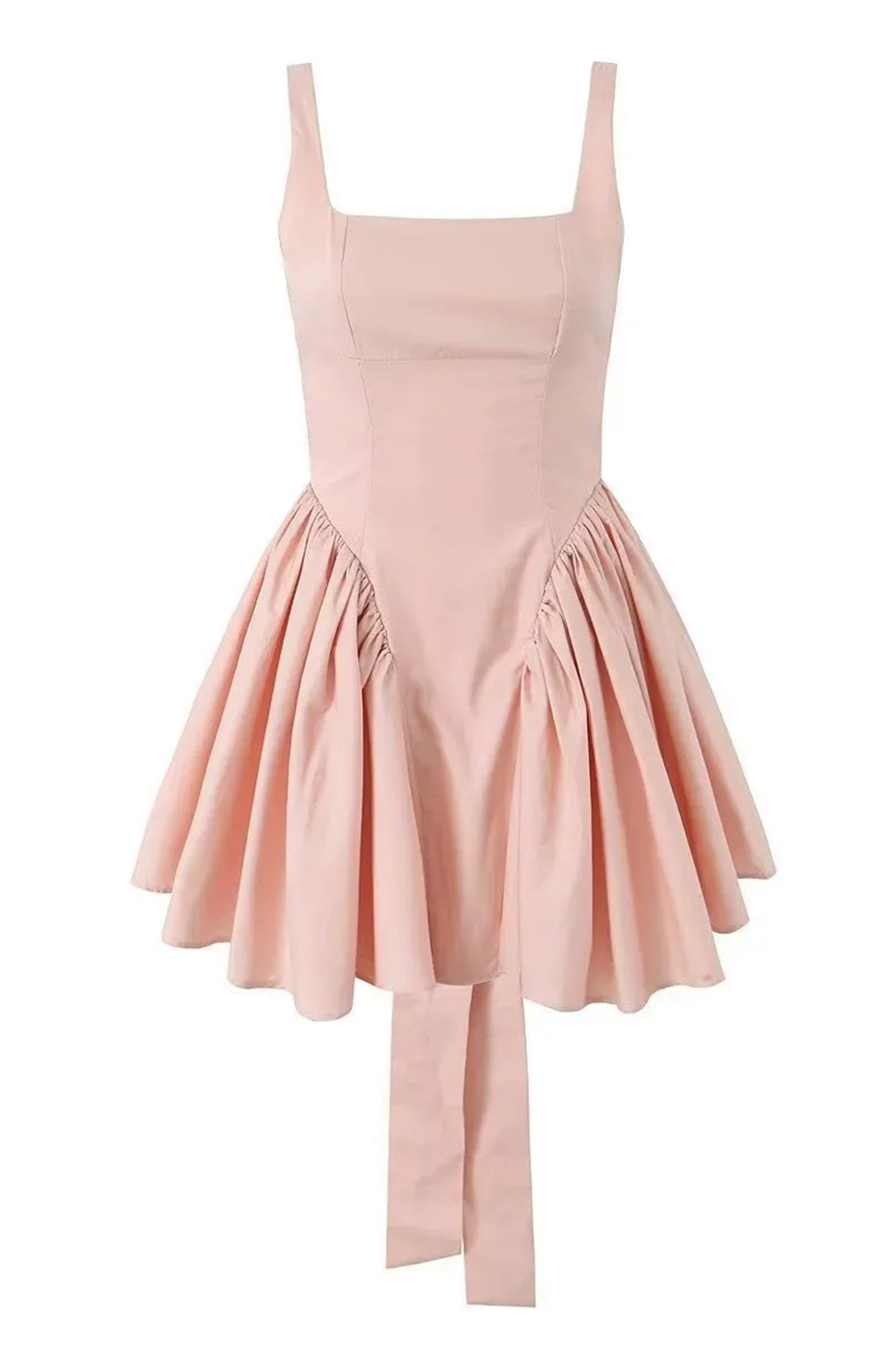 Debby Bow-tie Backless Mini Dress