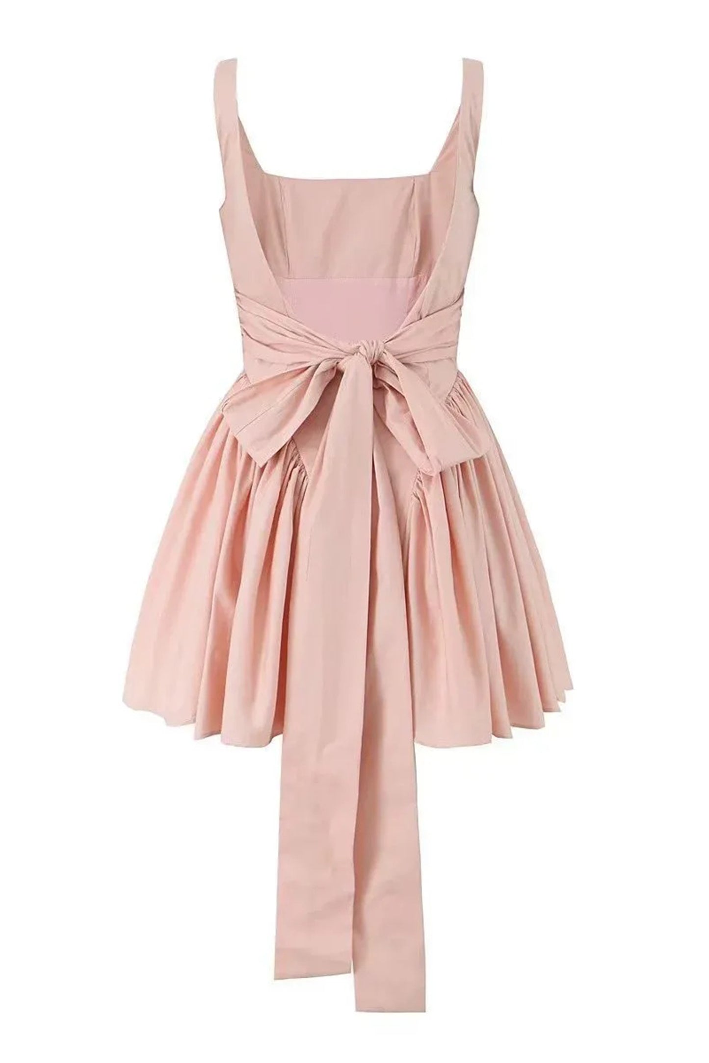 Debby Bow-tie Backless Mini Dress