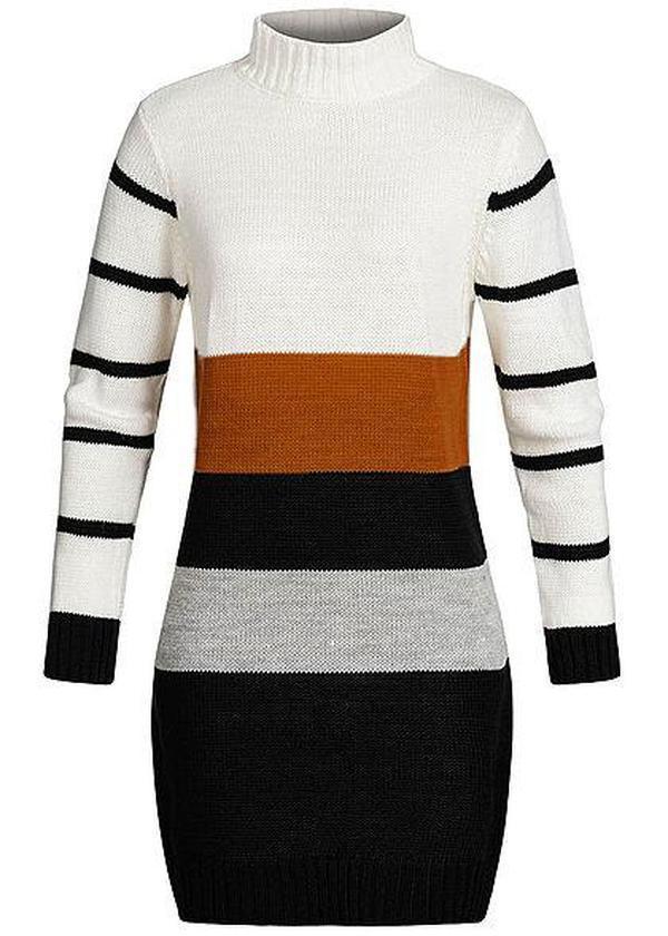 Lucky Charm Striped Sweater Dress