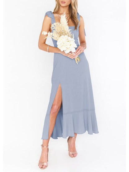 Women's Elegant and Fashionable Commuter Slit French High-end Sense Dress