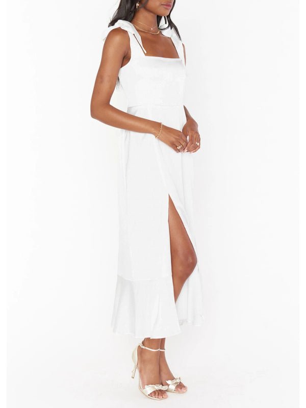 Women's Elegant and Fashionable Commuter Slit French High-end Sense Dress