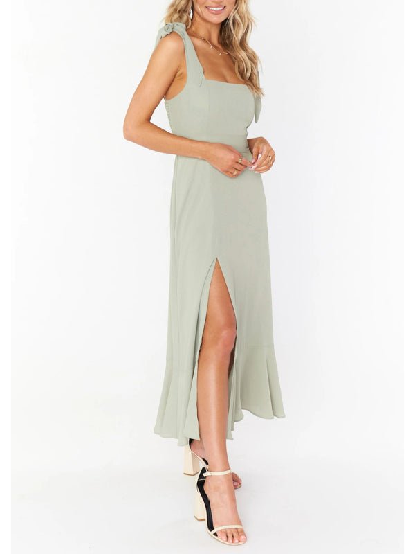Women's Elegant and Fashionable Commuter Slit French High-end Sense Dress