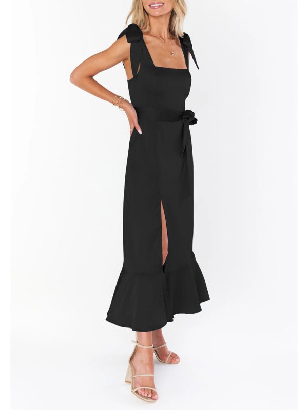 Women's Elegant and Fashionable Commuter Slit French High-end Sense Dress