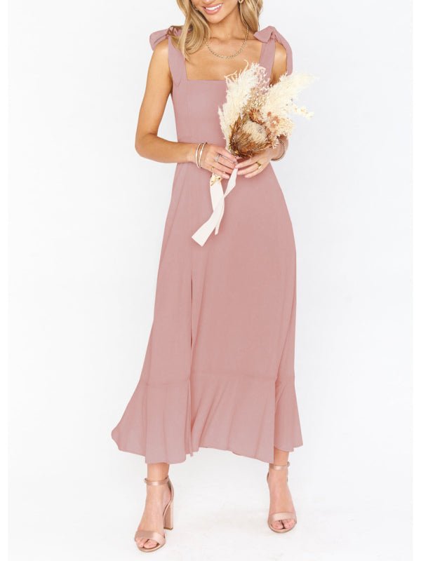 Women's Elegant and Fashionable Commuter Slit French High-end Sense Dress