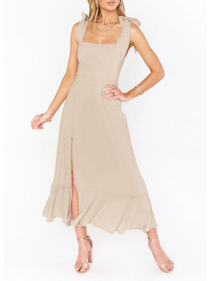 Women's Elegant and Fashionable Commuter Slit French High-end Sense Dress
