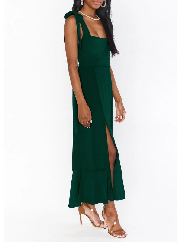 Women's Elegant and Fashionable Commuter Slit French High-end Sense Dress