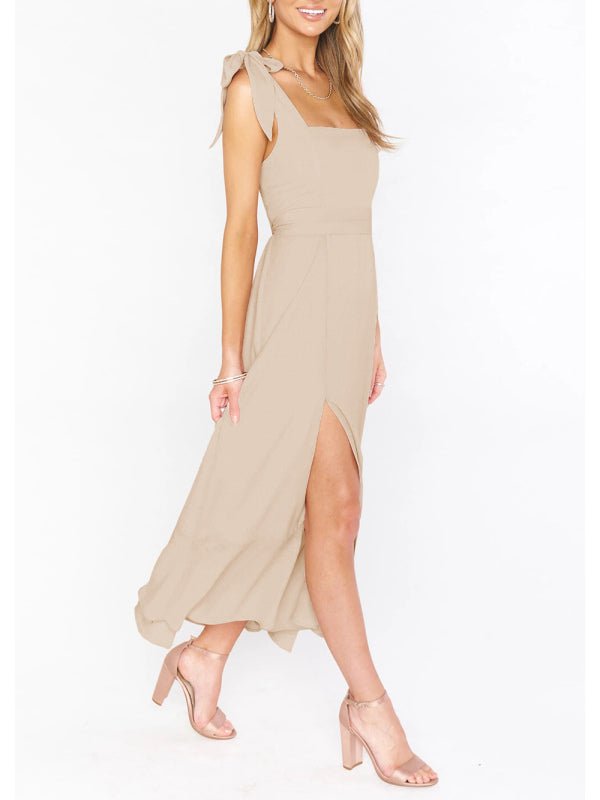 Women's Elegant and Fashionable Commuter Slit French High-end Sense Dress