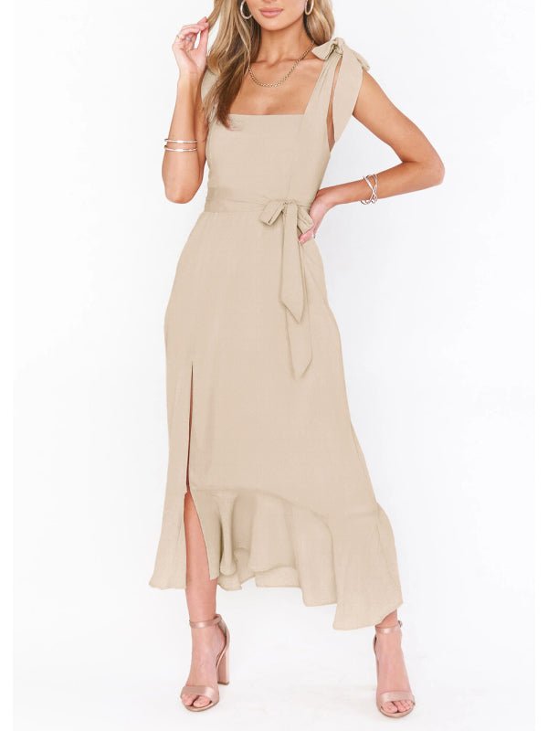 Women's Elegant and Fashionable Commuter Slit French High-end Sense Dress