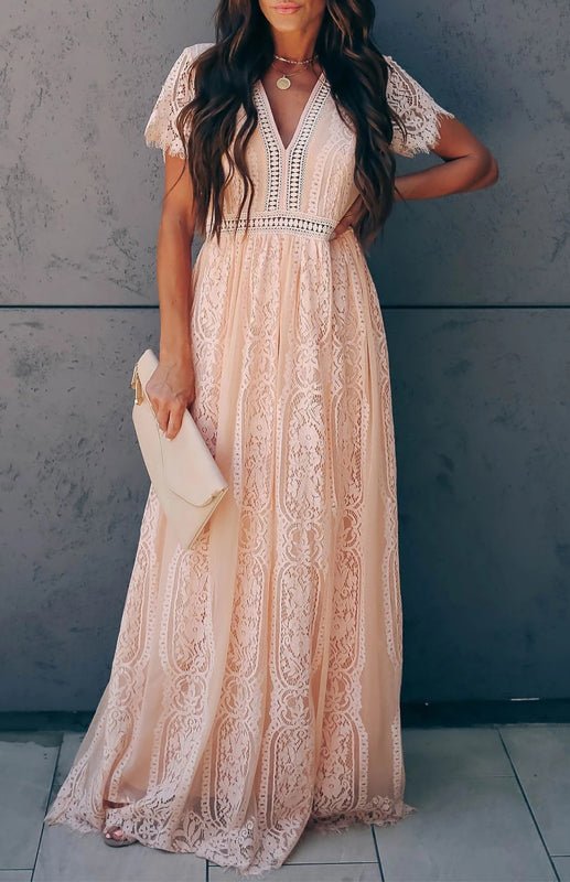 Women's  Fill Your Heart Lace Maxi Dress
