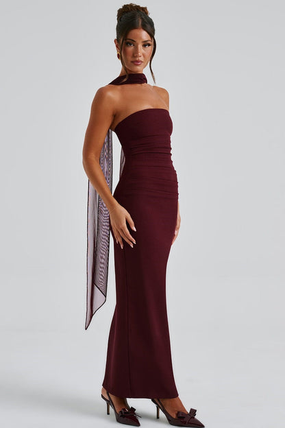 Martina Strapless Maxi Split Dress