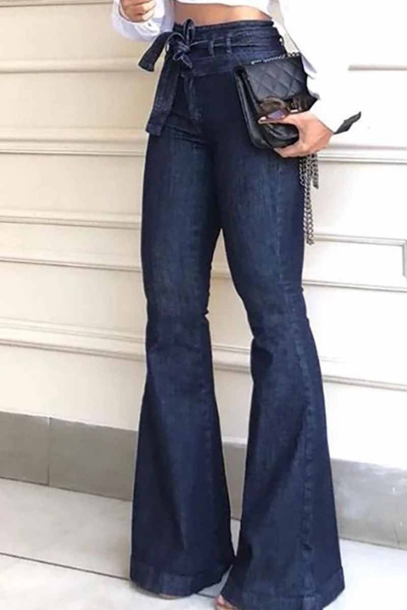 Noveify Denim High Waist Bell-Bottom Jeans